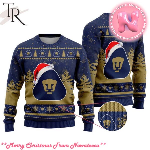 LIGA MX Pumas UNAM Special Christmas Ugly Sweater Design Gift For Men And Women