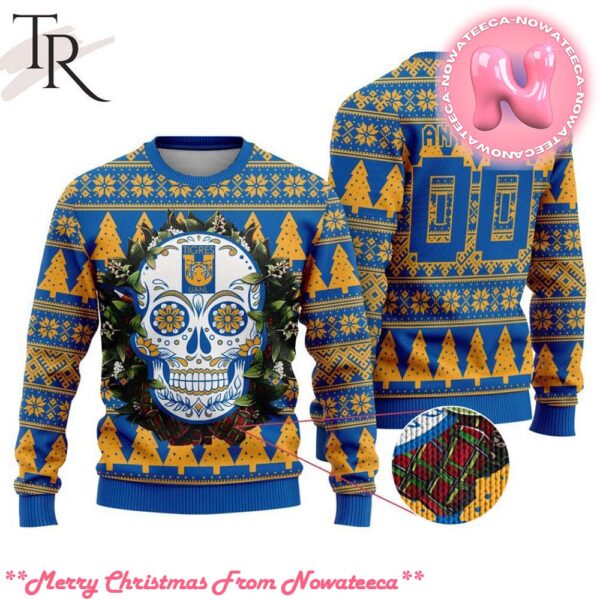 LIGA MX Tigres UANL Special Sugar Skull Christmas Ugly Sweater Gift For Men And Women