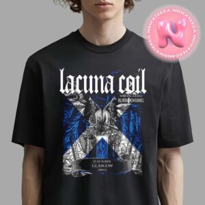 Lacuna Coil With Special Guest Blind Channel Concert Music Live Show On October 21th 2024 At Galvanizers Yard SWG3 In Glasgow UK Unisex T-Shirt