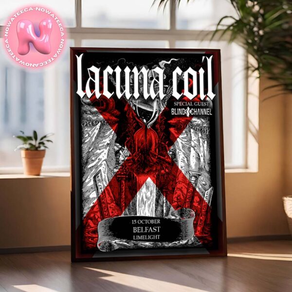 Lacuna Coil With Special Guest Blind Channel Live Show On October 15th 2024 At The Limelight 1 In Belfast UK Home Decor Poster Canvas