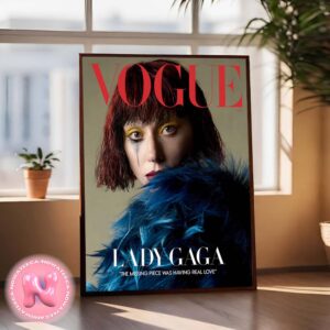 Lady Gaga Graces The Cover Of Vogue The Missing Piece Was Having Real Love Home Decor Poster Canvas