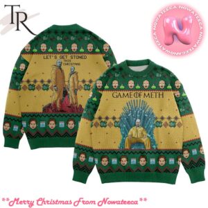 Lets Get Stoned This Christmas Game Of Meth Ugly Sweater Gift For Men And Women