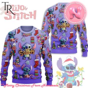 Lilo And Stitch Angel Ugly Christmas Sweater Gift For Men And Women