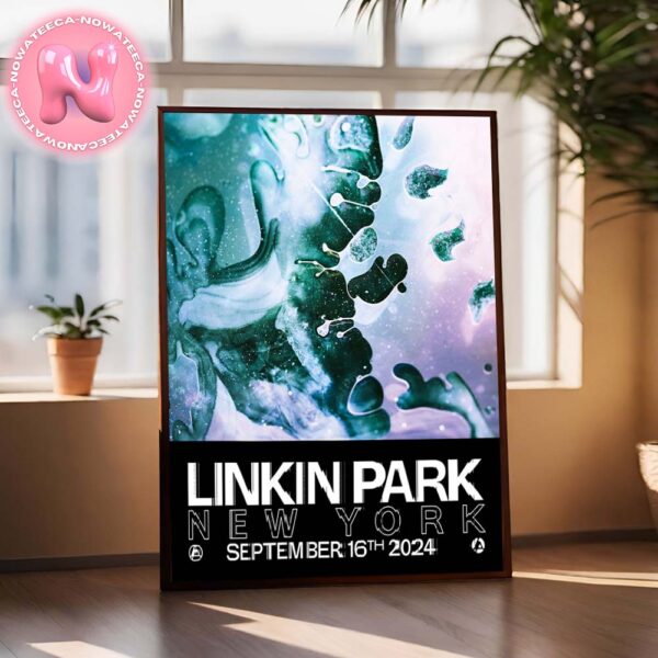 Linkin Park From Zero World Tour Concert At Barclays Center In Brooklyn NY On Semtember 16th 2024 Home Decor Poster Canvas