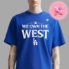 Los Angeles Dodgers Clinched The NL West Champions 2024 MLB Champions 11 Division Titles In 12 Years Unisex T-Shirt