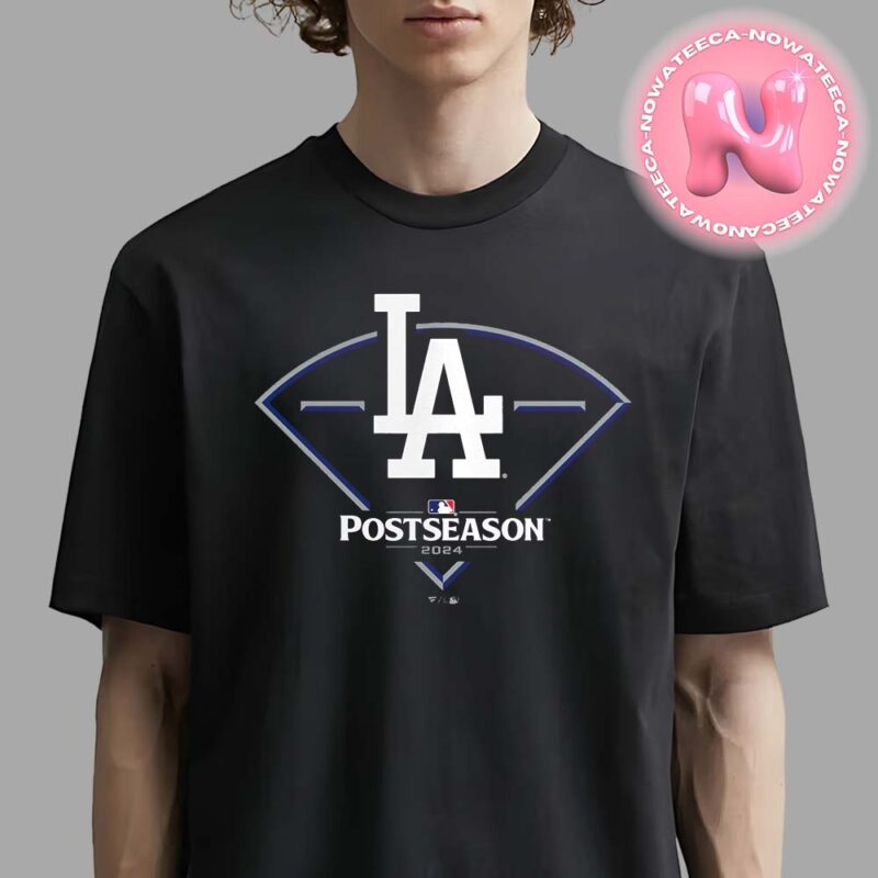 Los Angeles Dodgers Black 2024 MLB Postseason Around The Horn Unisex T Shirt