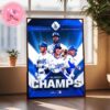 The Los Angeles Dodgers Are Al West Champions MLb 2024 Season 11th Time In 12 Years Home Decor Poster Canvas