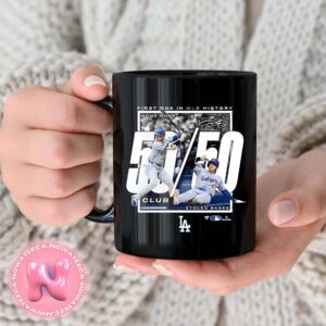 Los Angeles Dodgers Shohei Ohtani Heather Royal 50-50 Home Rund And Stolen Bases 2024 Coffee Ceramic Mug