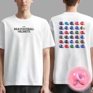 MLB Football Helmets All Team Of Season Two Sides Unisex T-Shirt