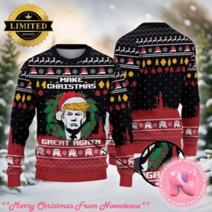 Make Christmas Great Again Trump Ugly Sweater Gift For Family Ugly Christmas Sweater