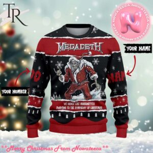 Megadeth We Dance Like Marionettes Swaying To The Symphony Of Christmas Ugly Sweater Gift For Men And Women