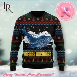 Merry Christmas Orcas Killer Whale Ugly Christmas Sweater Gift For Men And Women