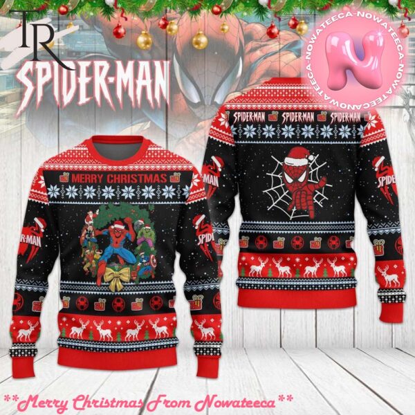 Merry Christmas SpiderMan Ugly Sweater Gift For Men And Women