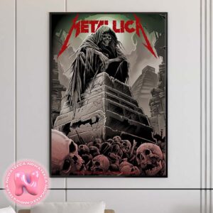 Metallica M72 Mexico City Night 1 Poster At Estadio GNP Seguros On September 20 2024 M72 North American Tour Home Decor Poster Canvas