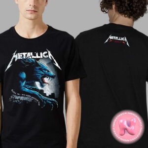 Metallica M72 Seattle WA Night 1 Merch Tee At Lumen Field On August 30 2024 Final US No Repeat Weekend M72 North American Tour The Wolf Artwork Two Sides Unisex T-Shirt