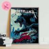 Metallica M72 Seattle WA Full Show Combined Poster At Lumen Field On August 30 And September 01 2024 Final US No Repeat Weekend M72 North American Tour Home Decor Poster Canvas