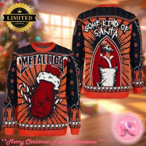 Metallica St Anger Some Kind Of Santa Christmas Style Holiday Merch Ugly Christmas Sweater Gift For Holiday