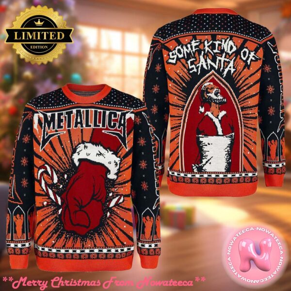 Metallica St Anger Some Kind Of Santa Christmas Style Holiday Merch Ugly Christmas Sweater Gift For Holiday