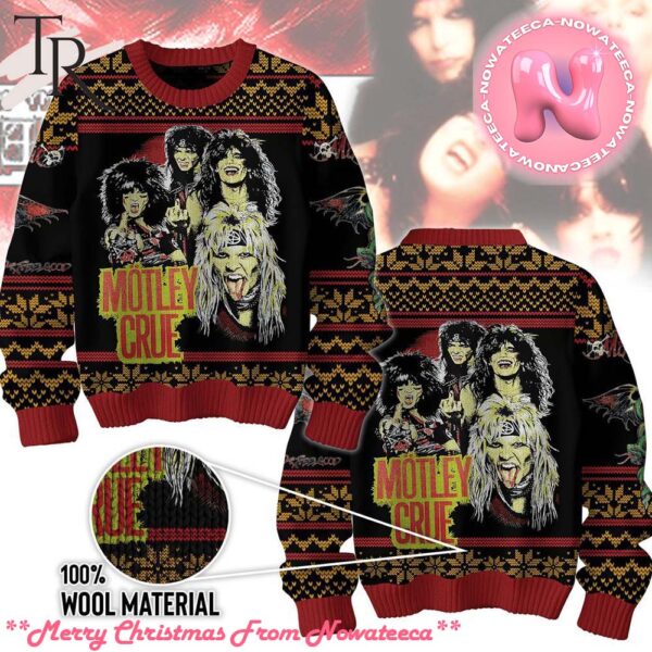 Motley Crue Ugly Sweater 100 Wool Material Gift For Men And Women