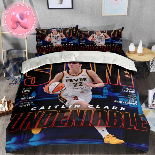 NBA Preview SLAM 252 Caitlin Clark From Indiana Fever Undeniable 2024-25 Bedding Set