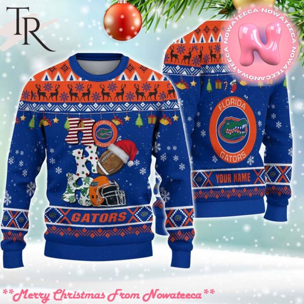 NCAA Florida Gators HO HO HO Ugly Christmas Sweater Gift For Men And Women