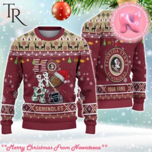 NCAA Florida State Seminoles HO HO HO Ugly Christmas Sweater Gift For Men And Women