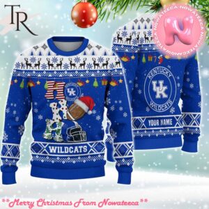 NCAA Kentucky Wildcats HO HO HO Ugly Christmas Sweater Gift For Men And Women