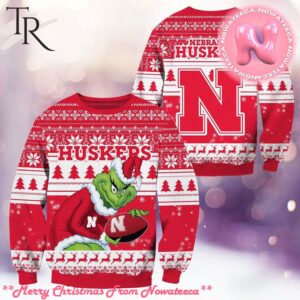 NCAA Nebraska Cornhuskers Grinch Christmas Ugly Sweater Gift For Men And Women