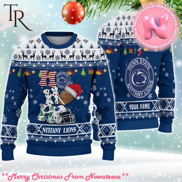 NCAA Penn State Nittany Lions HO HO HO Ugly Christmas Sweater Gift For Men And Women