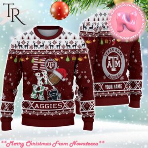 NCAA Texas A And M Aggies HO HO HO Ugly Christmas Sweater Gift For Men And Women