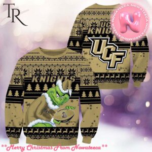 NCAA UCF Knights Grinch Christmas Ugly Sweater Gift For Men And Women