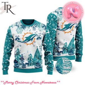 Miami dolphins ugly christmas sweater best sale