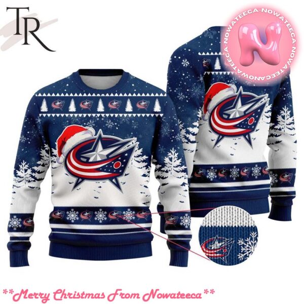 NHL Columbus Blue Jackets Special Christmas Design Ugly Sweater Gift For Men And Women