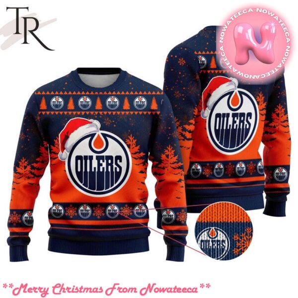 NHL Edmonton Oilers Special Christmas Design Ugly Sweater Gift For Men And Women