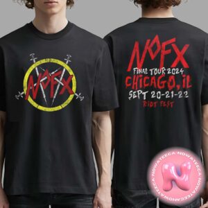 NOFX Live Show At Riot Fest Chicago IL September 20-21-22 2024 Tour Two Sides Unisex T-Shirt