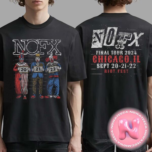 NOFX Music Concert Live Show At Riot Fest In Chicago IL 20-22 2024 Two Sides Unisex T-Shirt