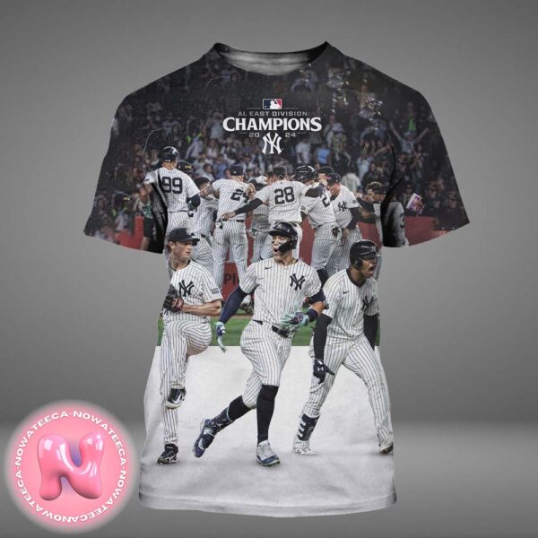 New York Yankees Al East Division Champions 2024 MLB All Over Print Shirt