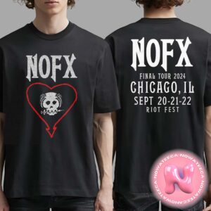 NOFX Concert Muisc At Riot Fest September 20-21-22 2024 Chicago IL Two Sides Unisex T-Shirt