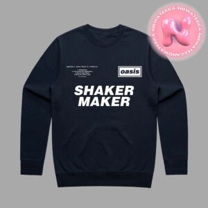 Oasis Shakermaker Navy Sweatshirt Definitely Maybe 30th Anniversary Merch Official Unisex T-Shirt