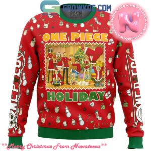 One Piece Happy Holidays Christmas Ugly Christmas Sweater Gift For Holiday 2024