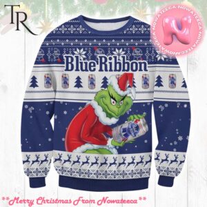 Pabst Blue Ribbon Grinch Ugly Sweater Gift For Men And Women