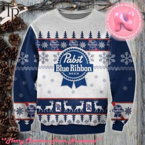 Pabst Blue Ribbon Ugly Sweater Gift For Men And Women