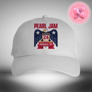 Pearl Jam Concert For Show Event For Grizzly Stadium Washington In Missoula MT On August 22th 2024 Official Logo Bald Eagle Art Classic Cap Hat Snapback