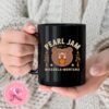 Pearl Jam Concert For Show Event For Grizzly Stadium Washington In Missoula MT On August 22th 2024 Official Logo Bald Eagle Art Coffee Ceramic Mug