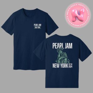 Pearl Jam Night Two Merch Event Tee For Madison Square Garden New York City With Glen Hansard On September 4th 2024 Monkey Hand Art By Munk One Two Sides Unisex T-Shirt