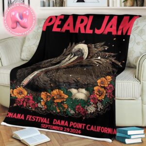 Pearl Jam Ohana Festival Event Poster Live Show Music For Dana Point Califonia On September 29th 2024 Blanket