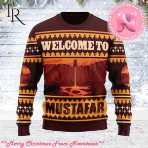 Personalize Name Welcome to Mustafar Star Wars Unisex Ugly Sweater For Men and Women Gift For Men And Women