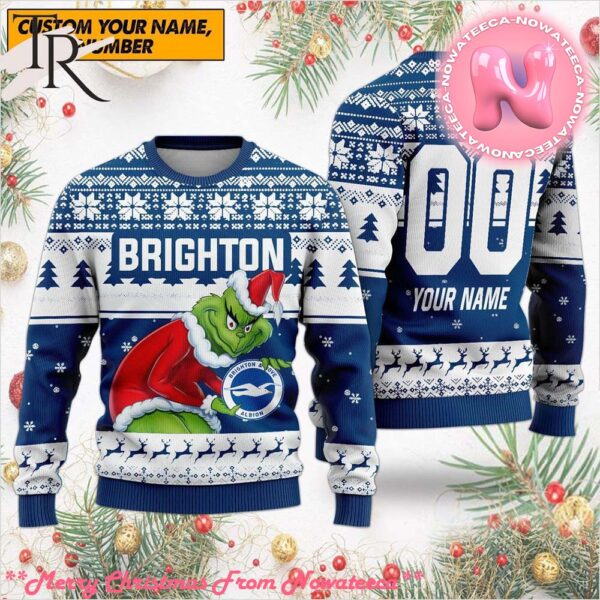 Personalized EPL Chelsea Grinch Ugly Sweater All Over Print For Fan Limited Edition Gift For Men And Women