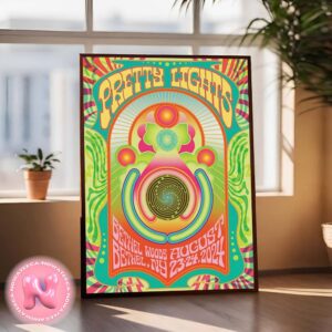 Pretty Lights Live Show Poster For Bethel New York At Bethel Woods On August 23th And 24th 2024 Home Decor Poster Canvas