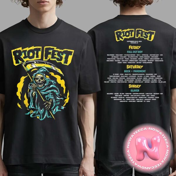 Riot Fest Chicago IL September 20-22th 2024 World Tour Two Sides Unisex T-Shirt